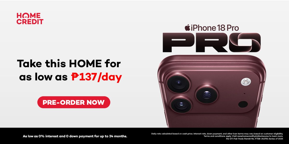 Want the Latest iPhone 18 Pro or Pro Max? Own It with Home Credit for as Low as ₱137 a Day!